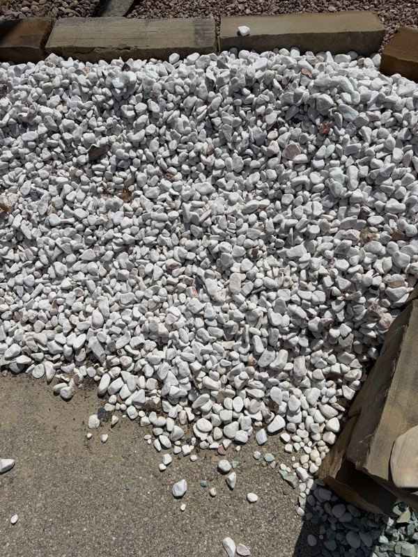 White marble chips