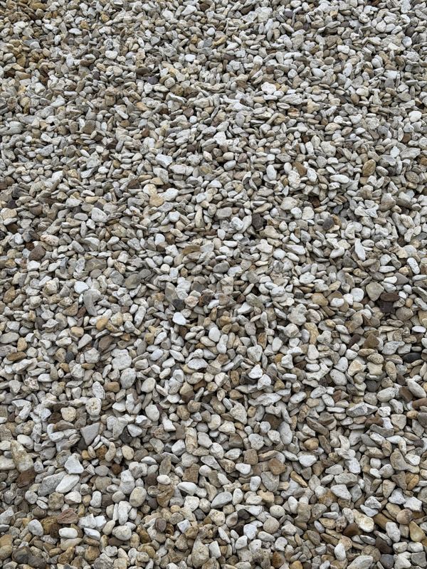 Close-up of pea gravel
