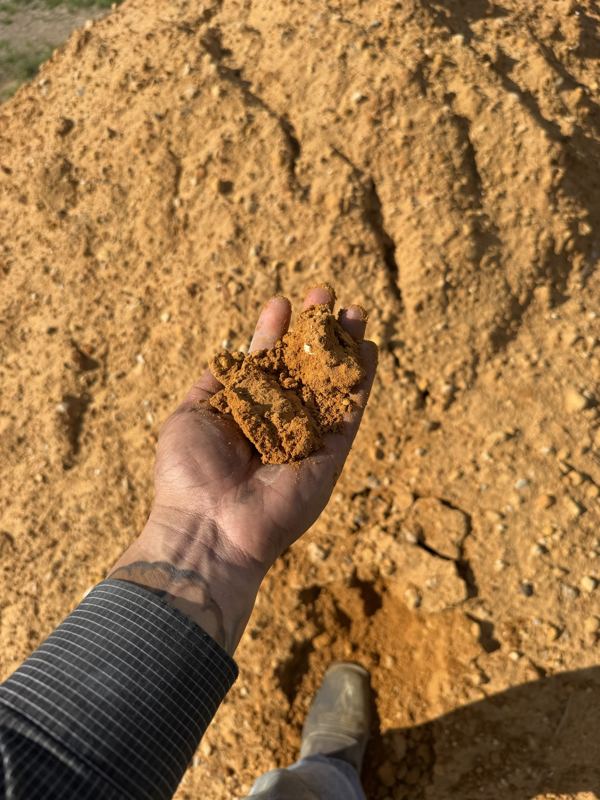 Handful of sandy select fill